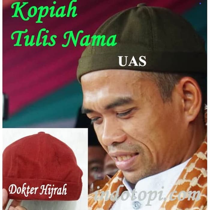 GRATIS BORDIR peci kopiah miki hat DEWASA bahan rapel tebal topishopee