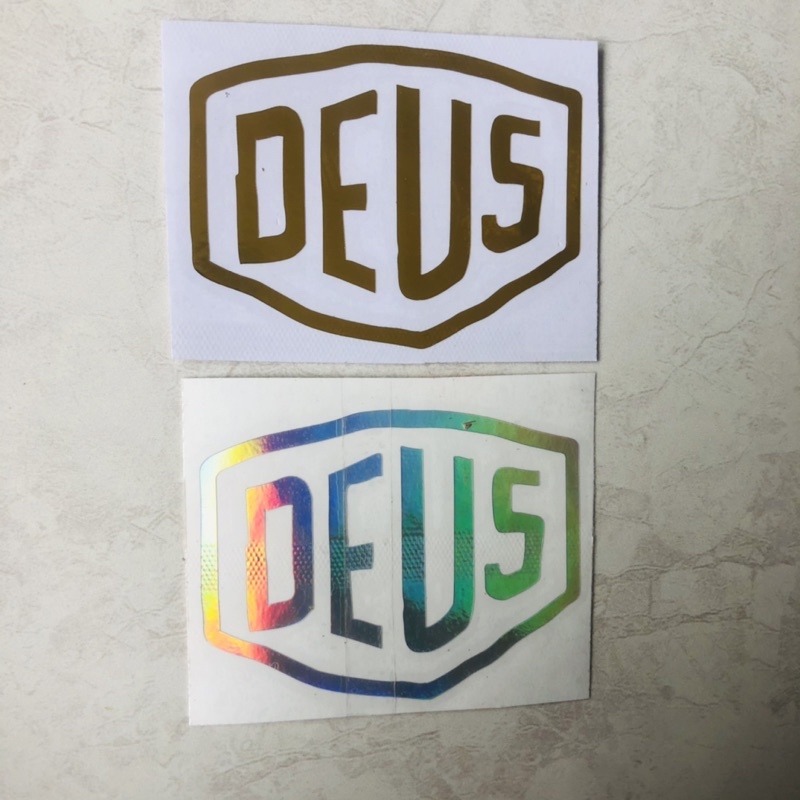 Sticker DEUS stiker deus motor helm mobil