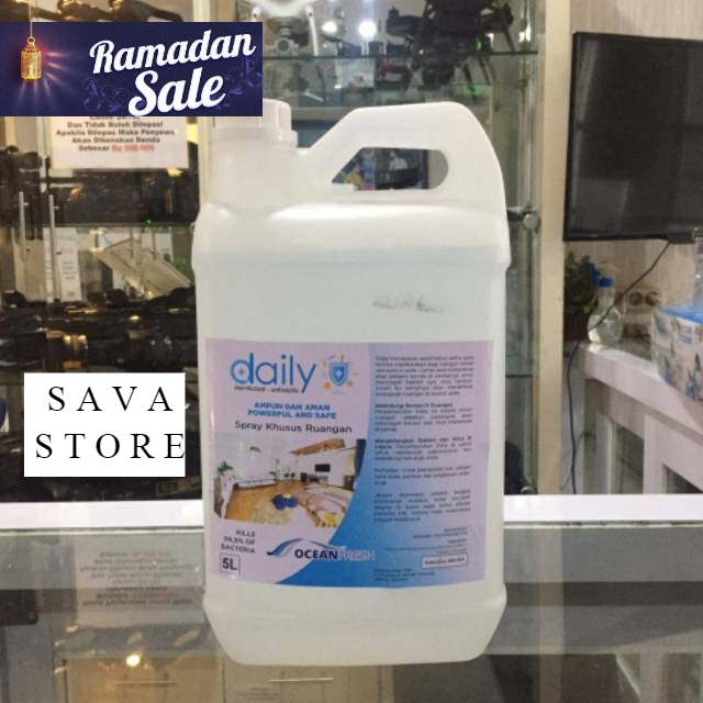 DAILY DESINFEKTAN DISINFEKTAN ANTISEPTIC BAKTERI 5 LITER KHUSUS UNTUK RUANGAN - ECER GROSIR