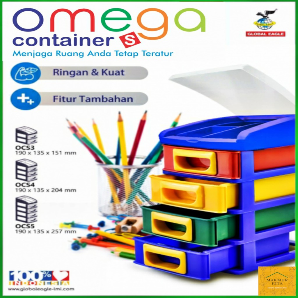 Laci Mini 3 4 5 Kecil Global Eagle / Laci Susun Mini / Lemari Plastik Kecil / Mini Container / Laci 