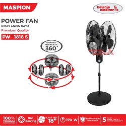 Kipas Angin Maspion 360 Derajat 18 Inch PW1818