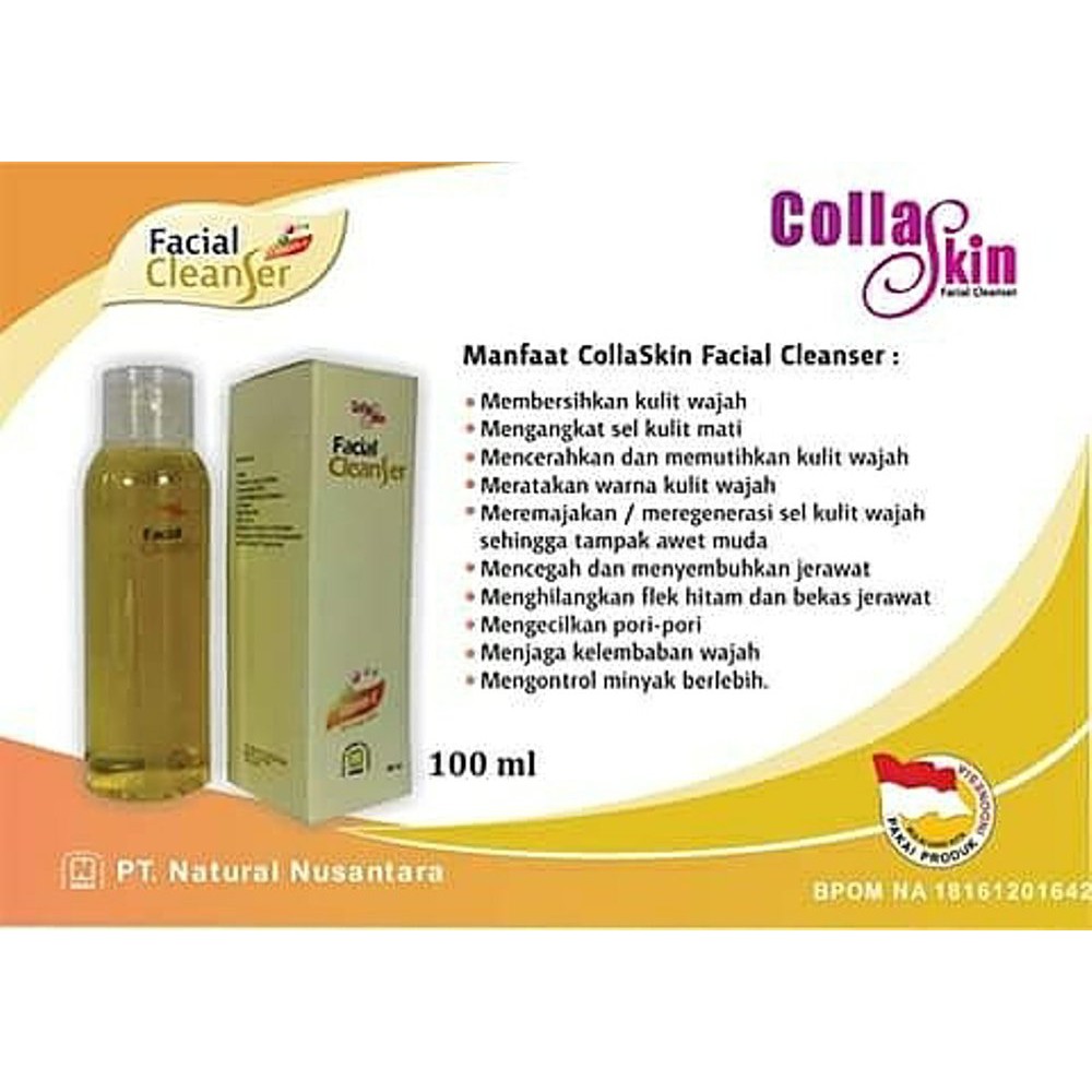 Collaskin Facial Cleanser / Pembersih Muka , Menghilangkan Jerawat dan Komedo Original Produk NASA