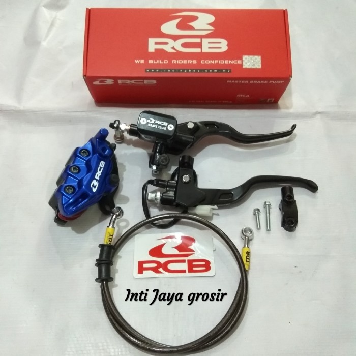 Master Rem RCB Kotak & Kaliper RCB Selang Rem Depan Vario Scopy Beat - Biru
