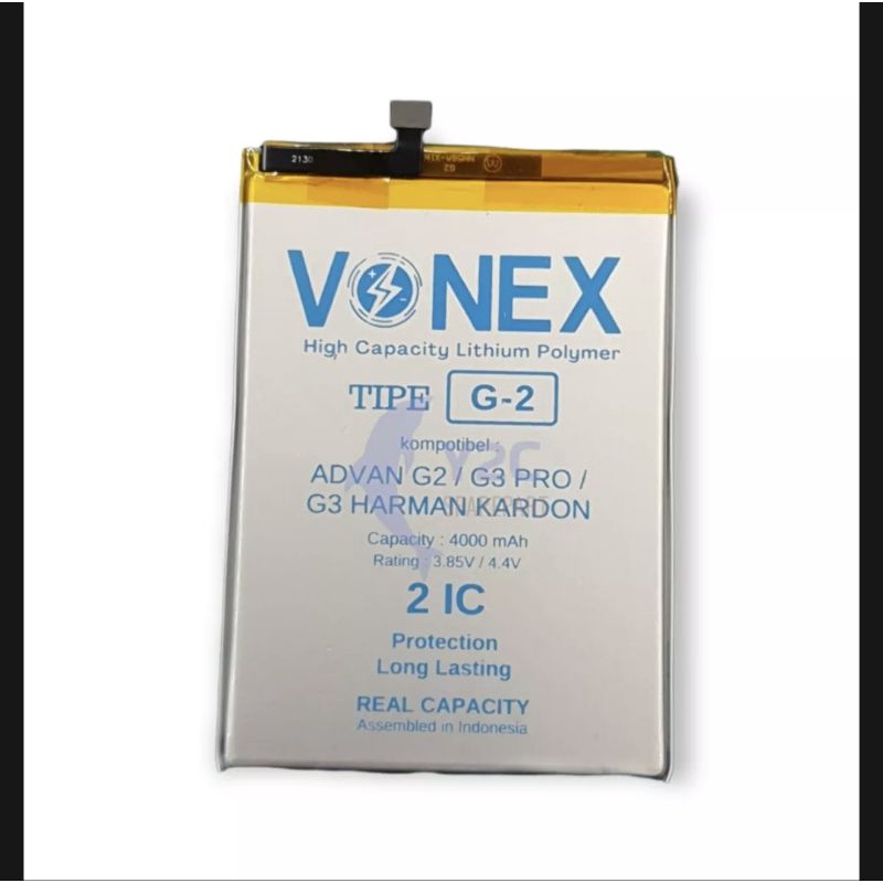 Batre Baterai VONEX Advan G2 Double Power New Batrai