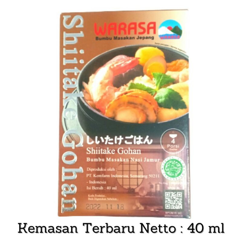 WARASA Shitake Gohan Bumbu Nasi Liwet Jepang 40 ml