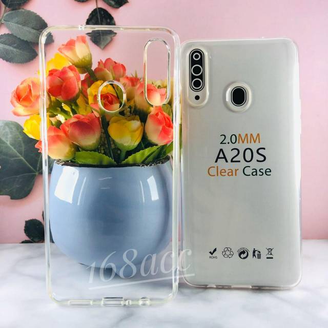 Silikon Jelly Soft Case Bening Samsung A20S Softcase Anti Crack Premium bahan tebal