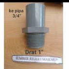 Soket drat luar 1" x 3/4" SDL sok drat luar 1"x3/4" sambungan pipa