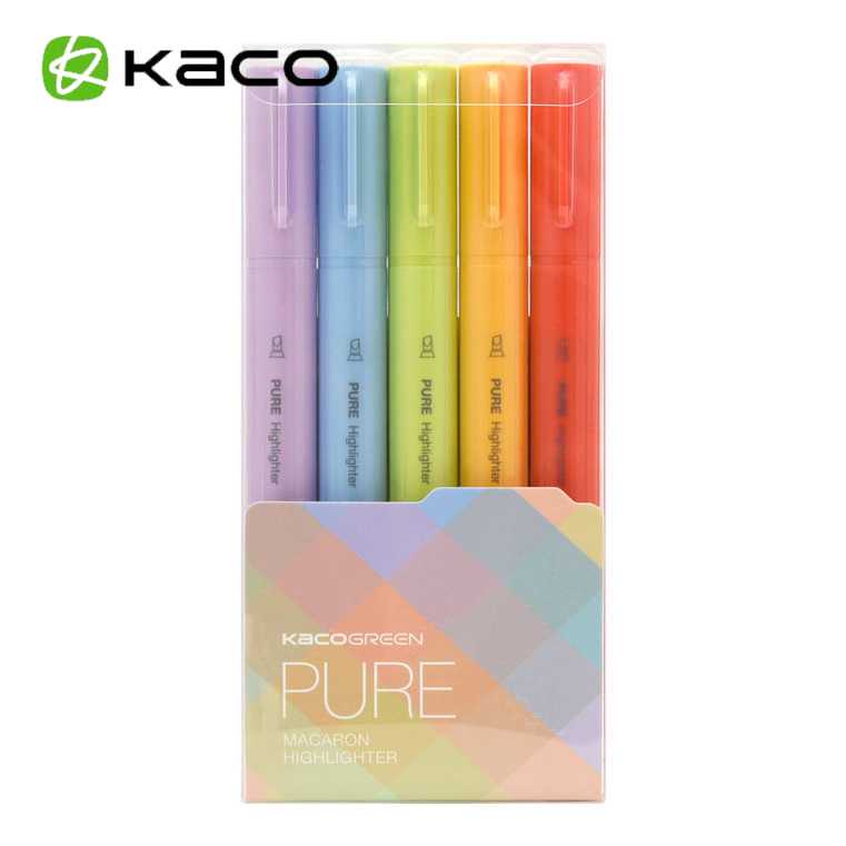

KACO PURE H Plastic Highlighter II Stabilo 5PCS - K1045 (Colorful Ink)