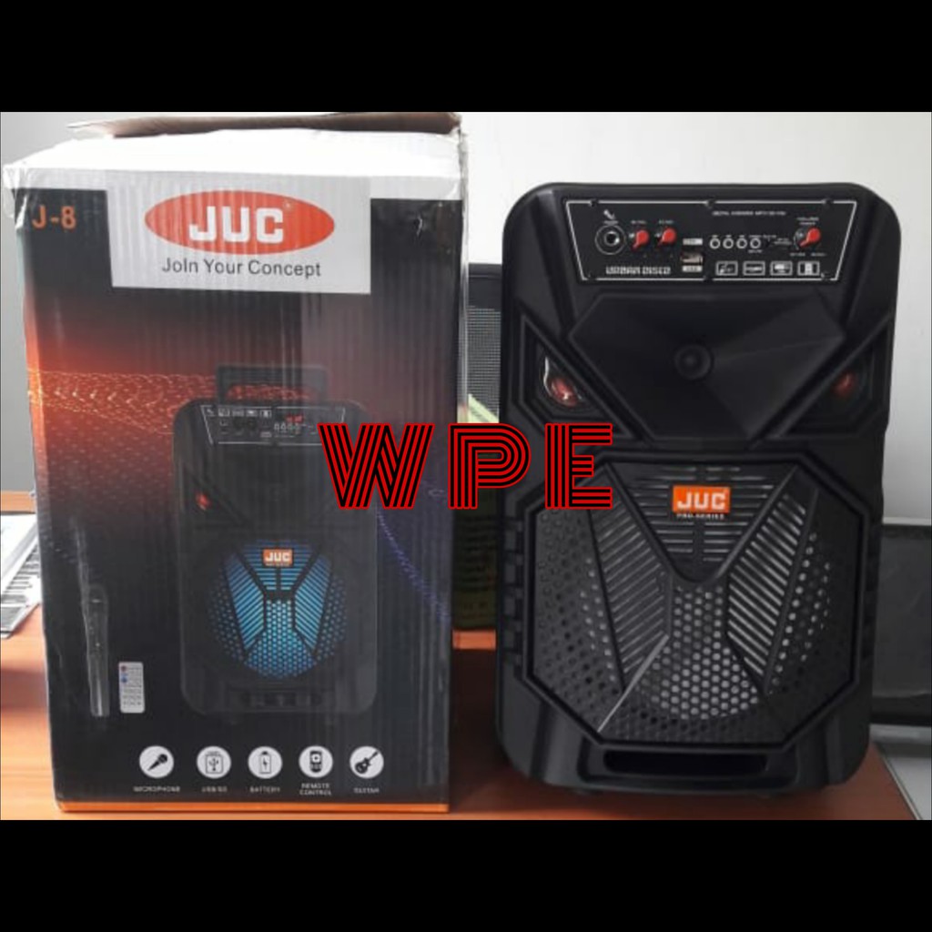 Portable Speaker JUC J8 Pro Series JUC J-8 + 1 Wireless Microphone