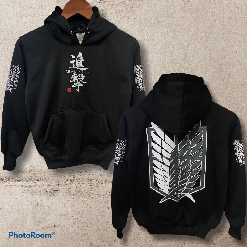 JAKET ANAK SWEATER HOODIE ANAK ATTACK ON TITAN ANIME