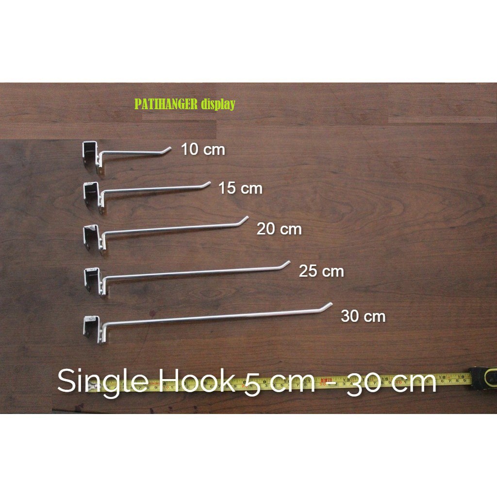 Single Hook 10cm Cantelan Besi Kotak Aksesoris