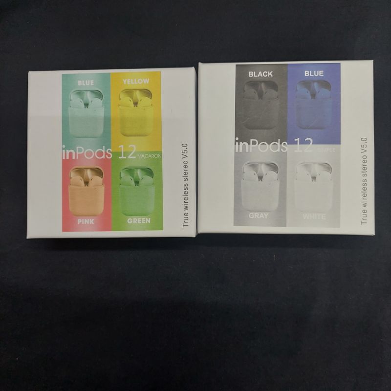 Headset Bluetooth inpods 12 macaton