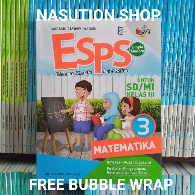 Buku Esps Matematika Kelas 3 Sd K13 Revisi Erlangga Shopee Indonesia