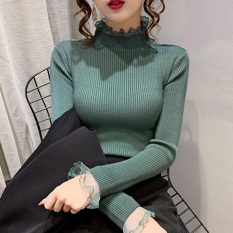 half button pullover sweater