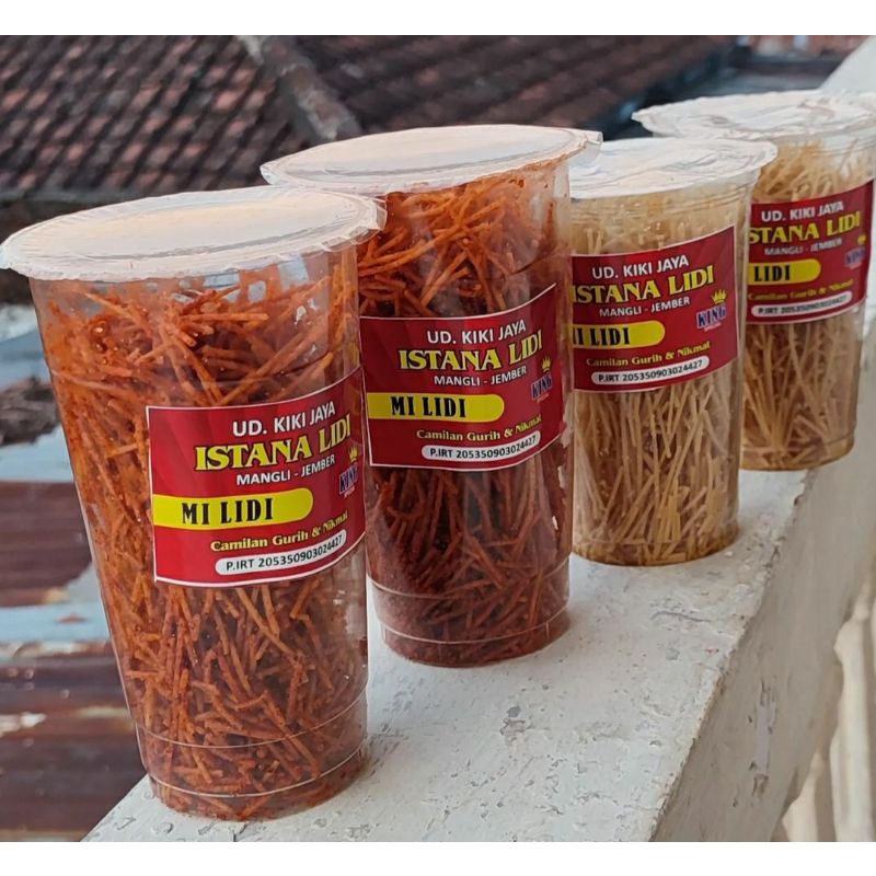 

Mie lidi cup kemasan -+140-150 gram