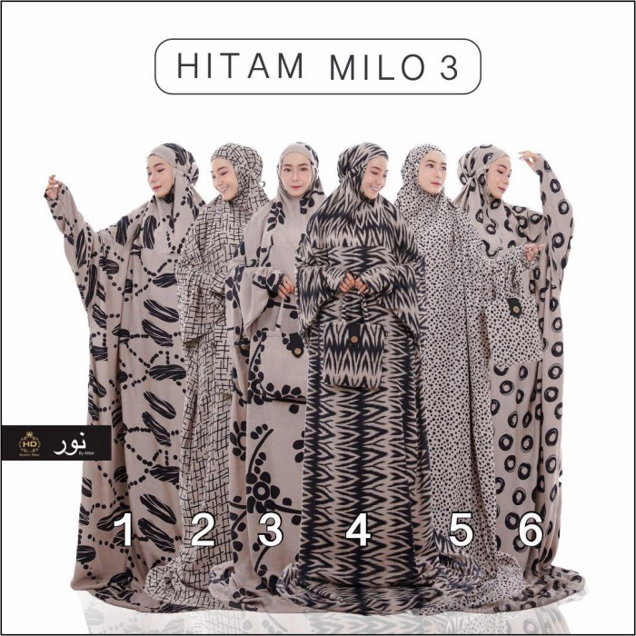 (PROMO) mukena terusan Hadramaut syar i milo