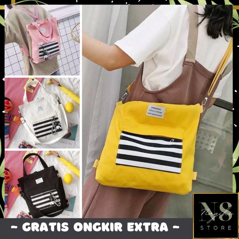 ✨NAGIHI✨ CHIO - Tote Bag (Bisa Ransel Bisa Selempang)/TAS KOREA