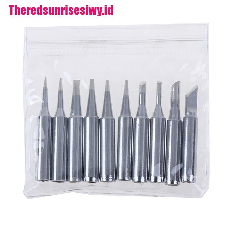 【Theredsunrisesiwy.id】10pcs constant-temperature common solder soldering iron tip for 900m 963 station