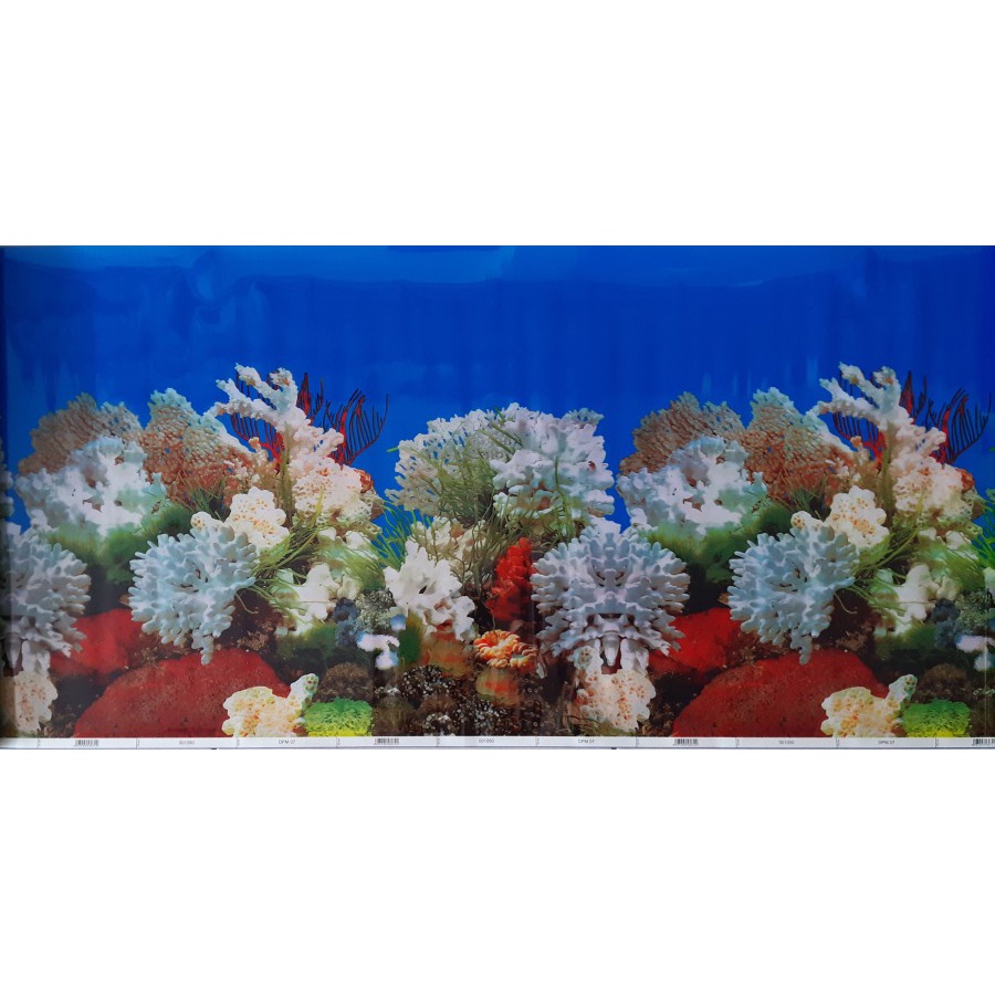 BACKGROUND AQUARIUM MOTIF DAUN DAUN PER METER