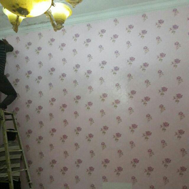 Wallpaper Stiker Rose Purple Luxury Skr-6021-1 45cm X 10m
