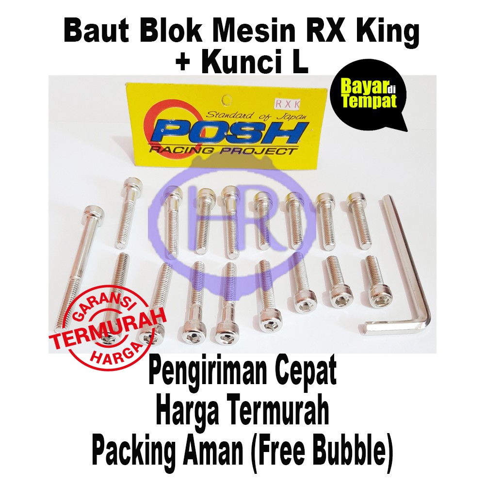 Baut Baud L Blok Block kiri kanan Magnet kopling Rx King Rxk