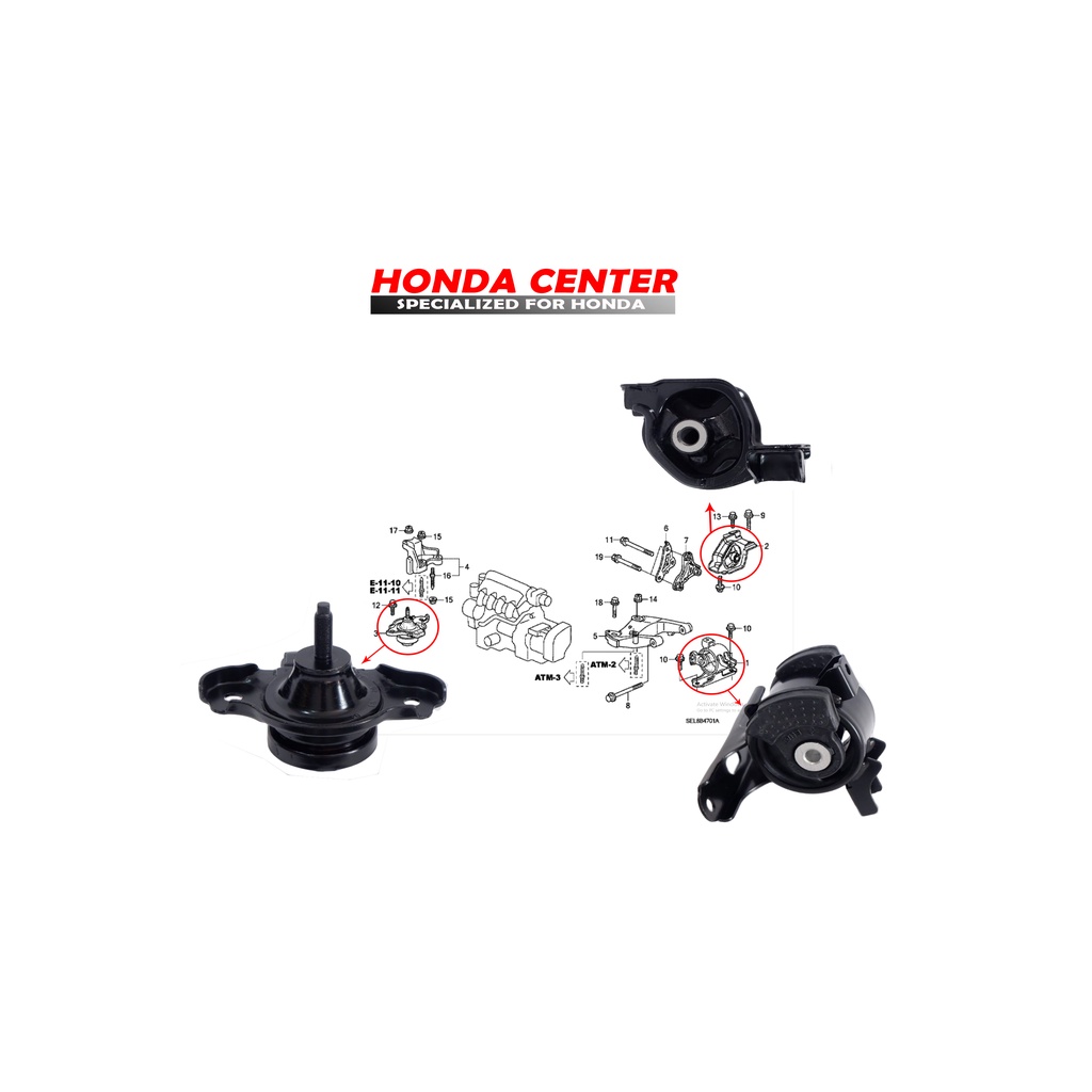 engine mounting gantungan mesin pangkuan mesin kaki mesin pondasi mesin transmisi mounting set jazz gd3 city gd8 2003 2004 2005 2006 2007 2008 matik cvt