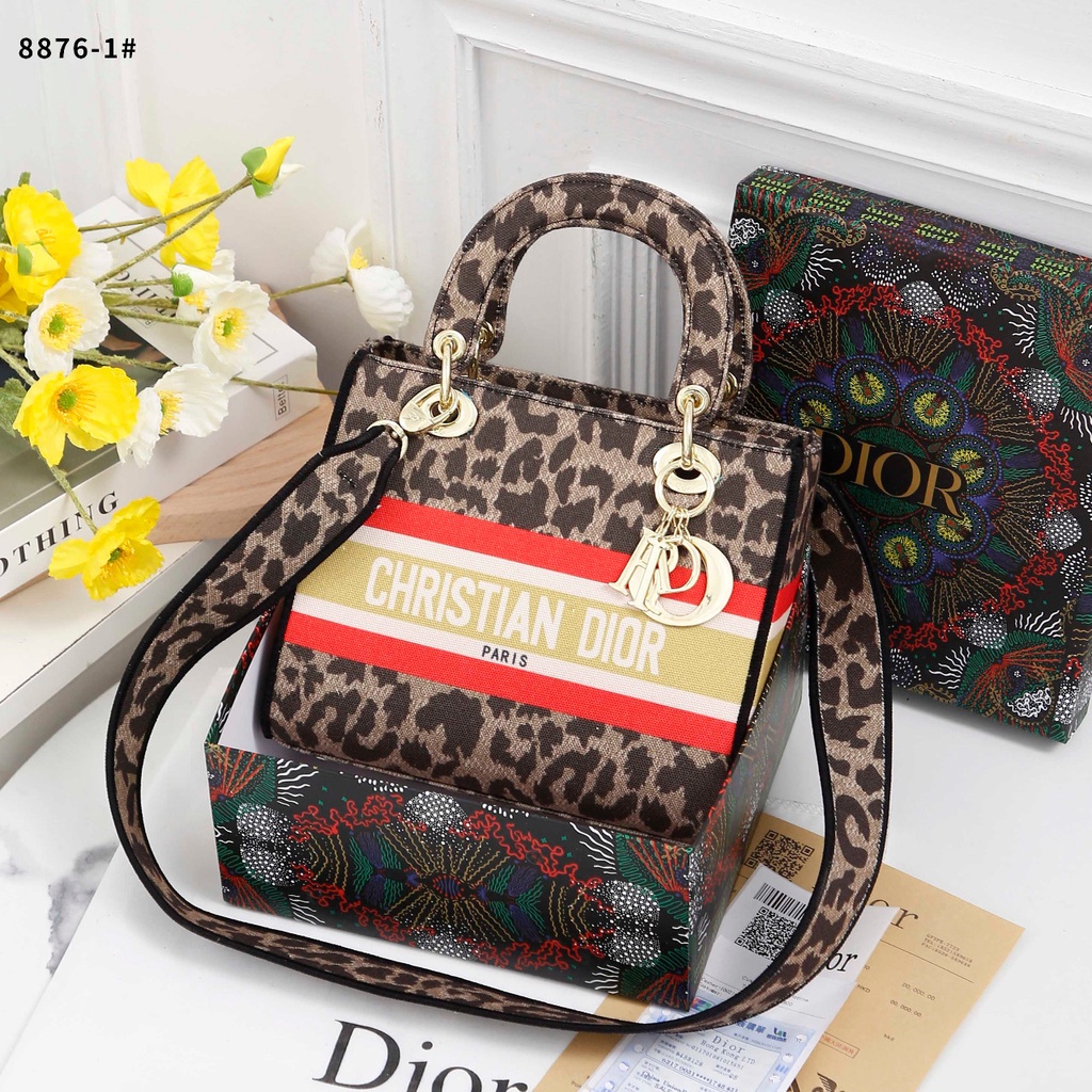 CD Medium Lady D-Lite Bag Mizza Embroidery #8876-1