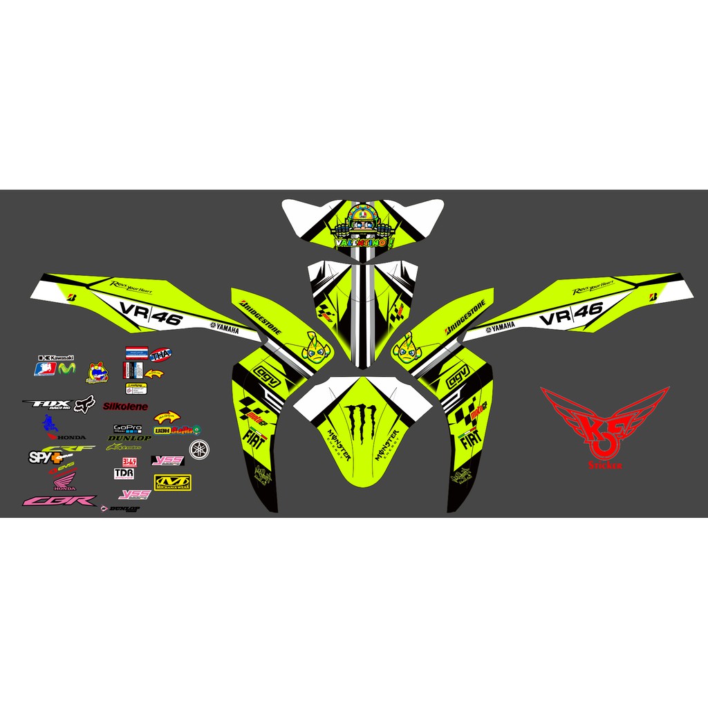 Stiker Striping Decal Mio Sporty VR 46