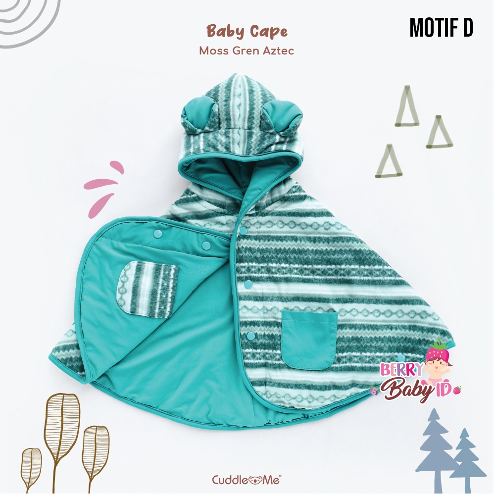 Cuddle Me Baby Cape Jaket Bayi Anak CuddleMe 0-3 Tahun Bolak Balik Baju Hoodie Grosir (1)-Motif D