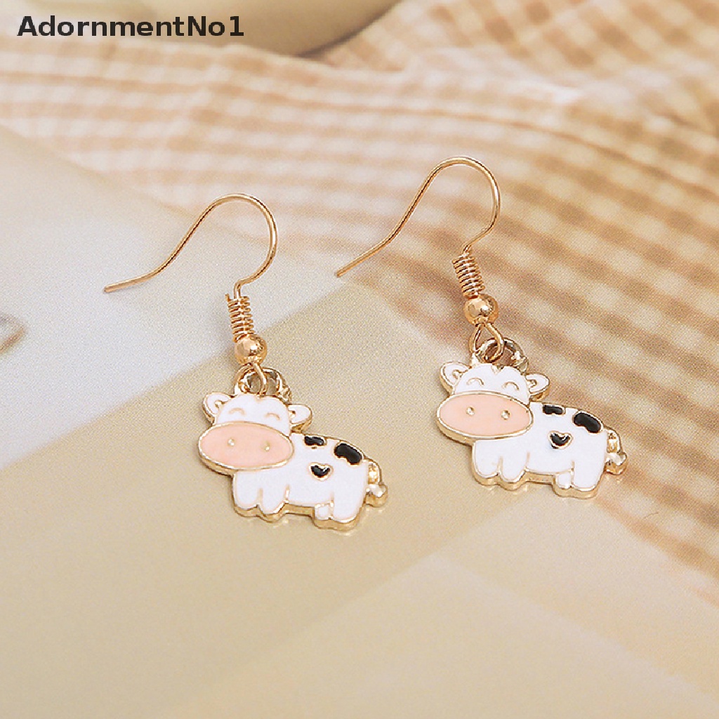 (AdornmentNo1) Anting Tusuk Gantung Bentuk Sapi Untuk Wanita