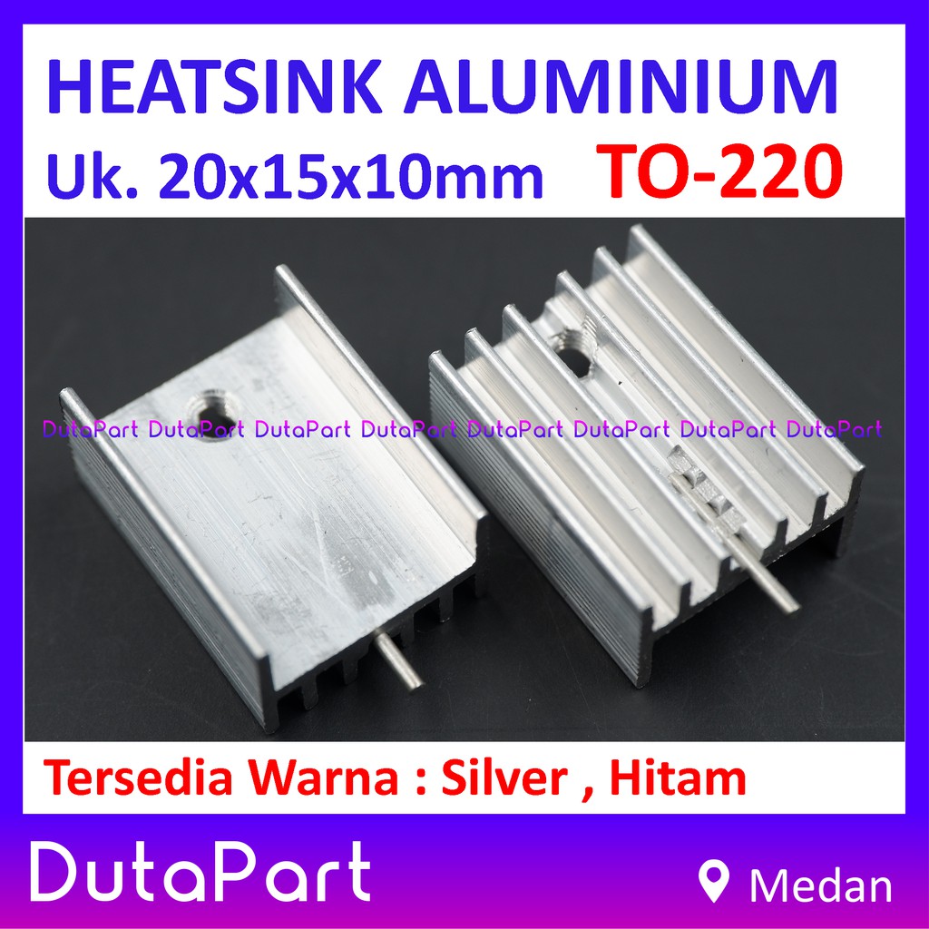 Heatsink Aluminium Pendingin 20x15x10mm TO-220 TO220 Heat Sink IC Transistor 7805