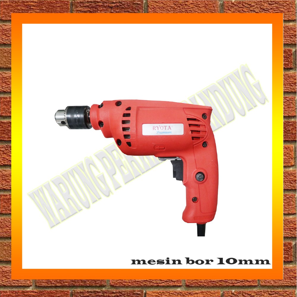 Mesin bor tangan listrik Ryota Mesin Bor 10mm RA 2021VR Mesin bor tangan listrik Ryota Mesin Bor 10mm RA 2021VR