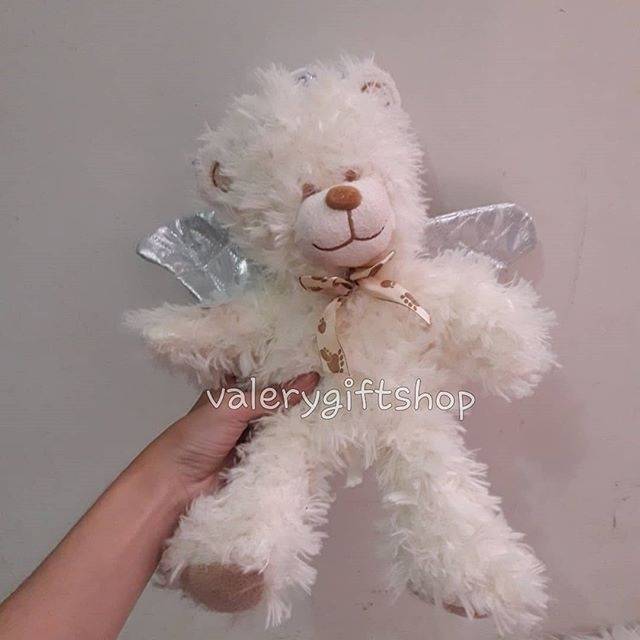 Boneka Beruang Teddy Bear Angel Putih Import