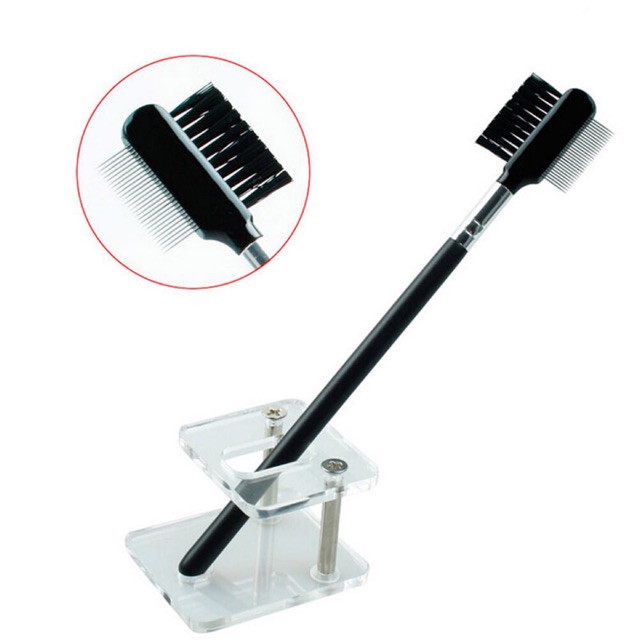 Sisir Alis/Bulu Mata Warna Hitam/ 2 in 1 brush OZID