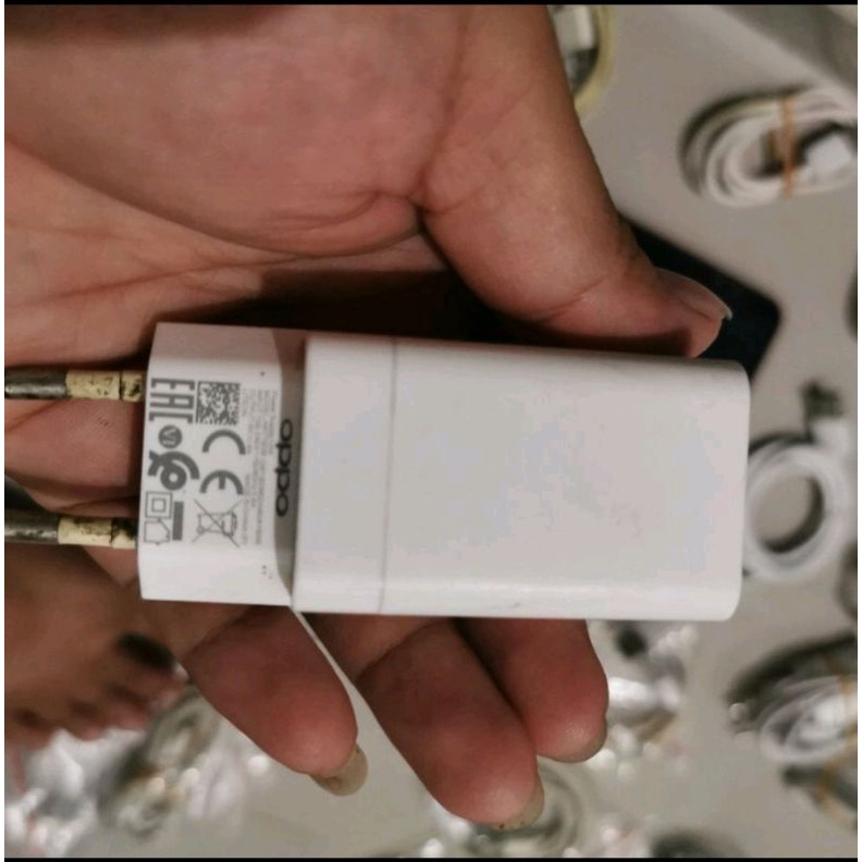Adapter Charger Oppo F1plus F3 plus 20watt original Copotan Bekas tanpa kabel