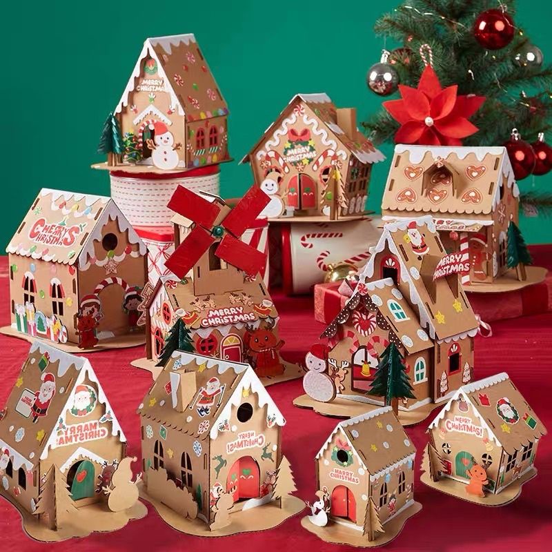 diy christmas house - prakarya anak hiasan natal