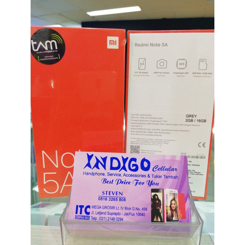 HEMAT HOT Xiaomi Redmi Note 5A Resmi TAM 2 16GB Abu  Abu  