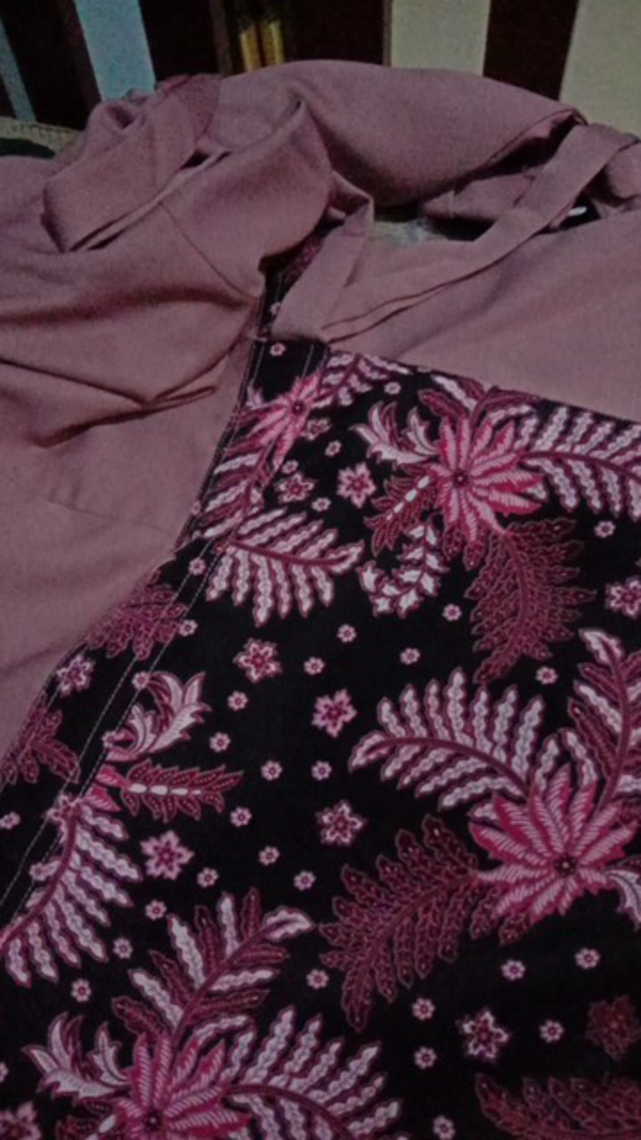 Baju Muslim Gamis Sabiya Batik Couple