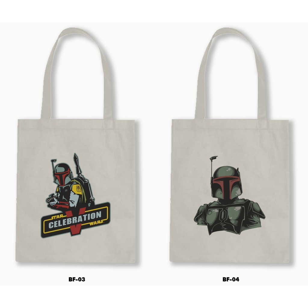 TOTE BAG BLACU - BOBA FETT - STAR WARS