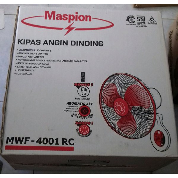 Maspion 4001 kipas dinding remot maspion 16&quot; remot