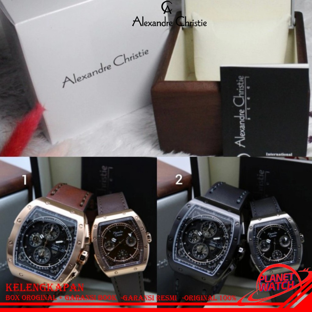 ALEXANDRE CHRISTIE COUPLE ORIGINAL JAM TANGAN ALEXANDRE CHRISTIE COUPLE JAM ALEXANDER CRISTIE AC 641