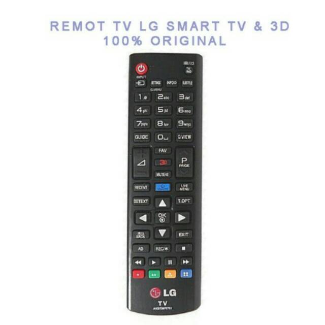 Remot Led/lcd merek lg smart tv 3D original untuk semua tipe lg