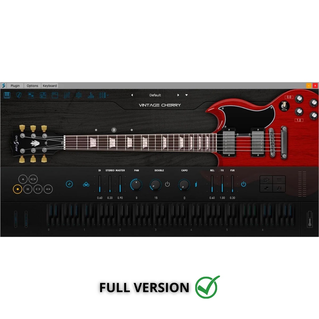 Ample Sound Guitar AGVC 3 VST Plugin Gibson SG Vintage 61 electric guitar sound to your studio for w