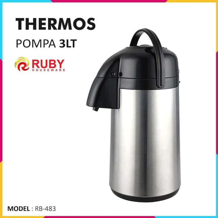 RUBY RB-483 Thermos Pompa Air 3 Lt [Panas &amp; Dingin]