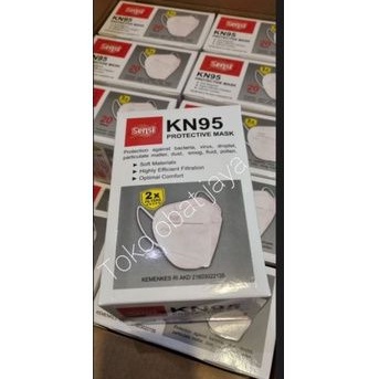masker SENSI KN95 DOUBLE FILTER 5PLY 1box isi 20 pcs