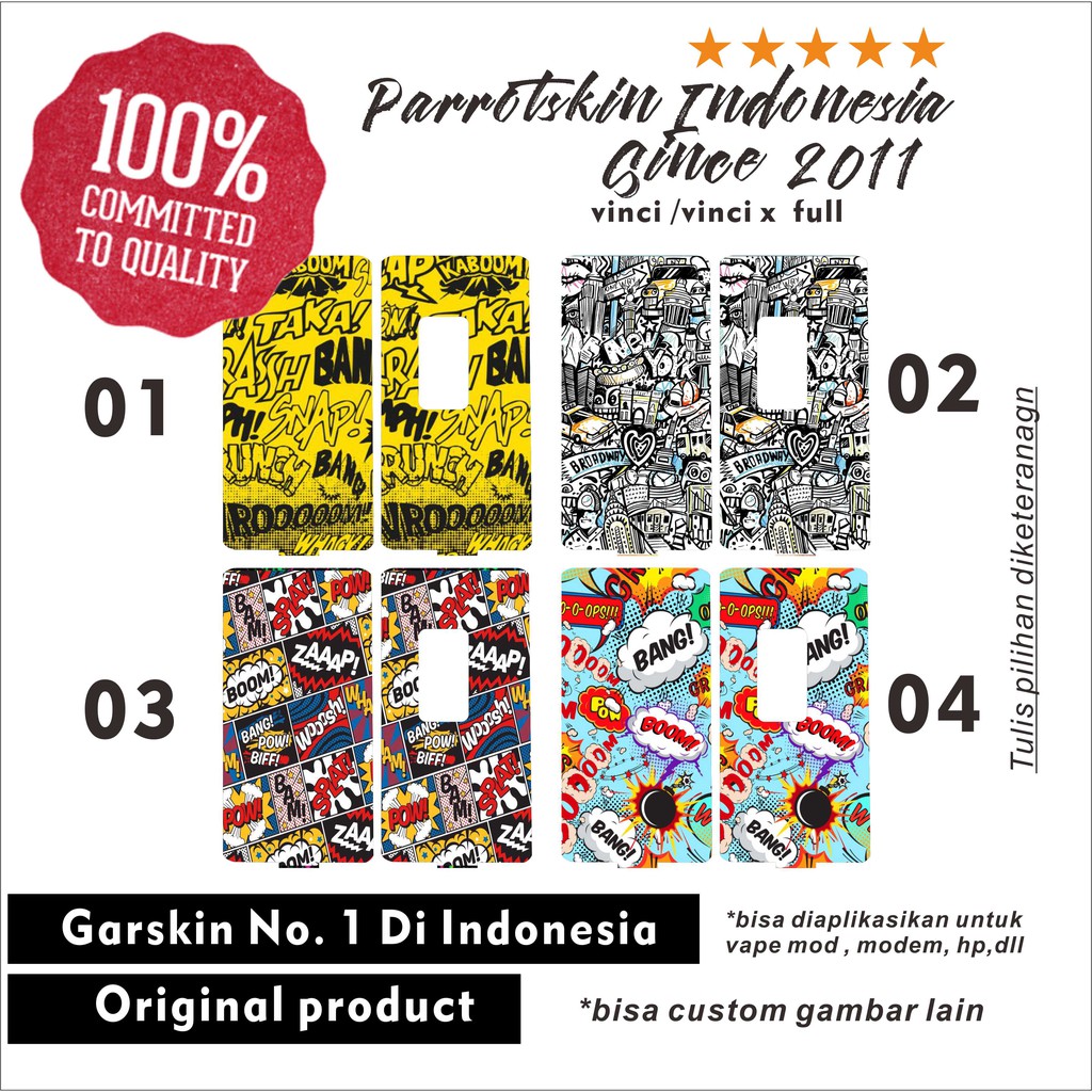 Garskin Skin volta 80w Typograph Edition sticker plate