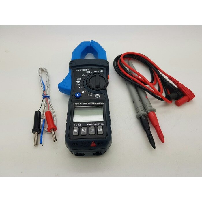 DEKKO CM-600R / CM600R DIGITAL TANG AMPERE 600 AMPERE AC TRUE RMS