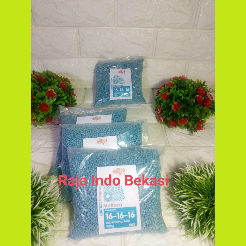 Pupuk Npk Mutiara / Tawon / Pak Tani 16 16 16 Pupuk Pertumbuhan Bibit Benih Kemasan Repacking 500 Gram