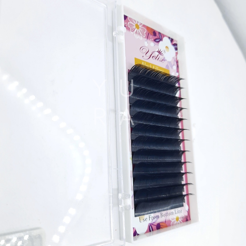 Yelix Black Ellipse Eyelash Extension Bulu Mata Palsu premium