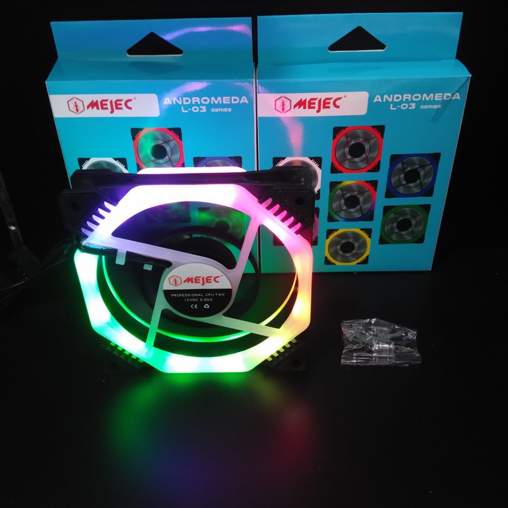 Mejec Fan Casing/Cooler Fan 12Cm RGB Rotation Andromeda L-03 SERIES